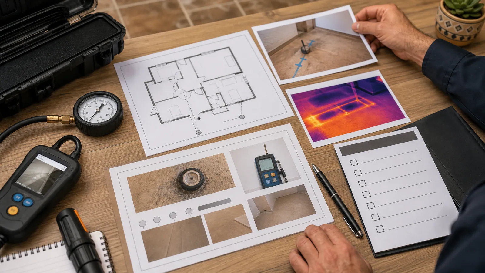 Documented plumbing findings prepared for coordinated property assessment