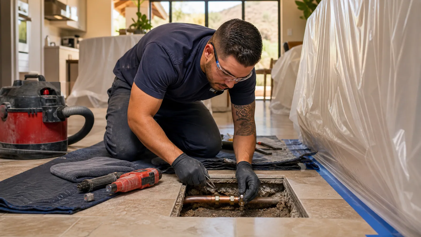 Direct slab opening evaluated against total repair and restoration cost